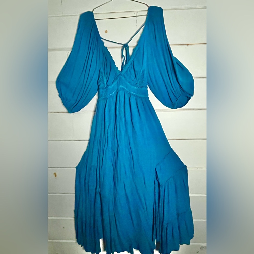 Free People Ocean Blue Maxi Dress